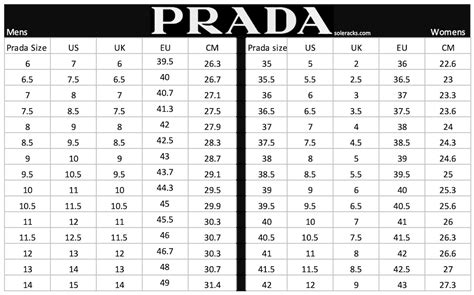 prada size guide|prada shoe size chart.